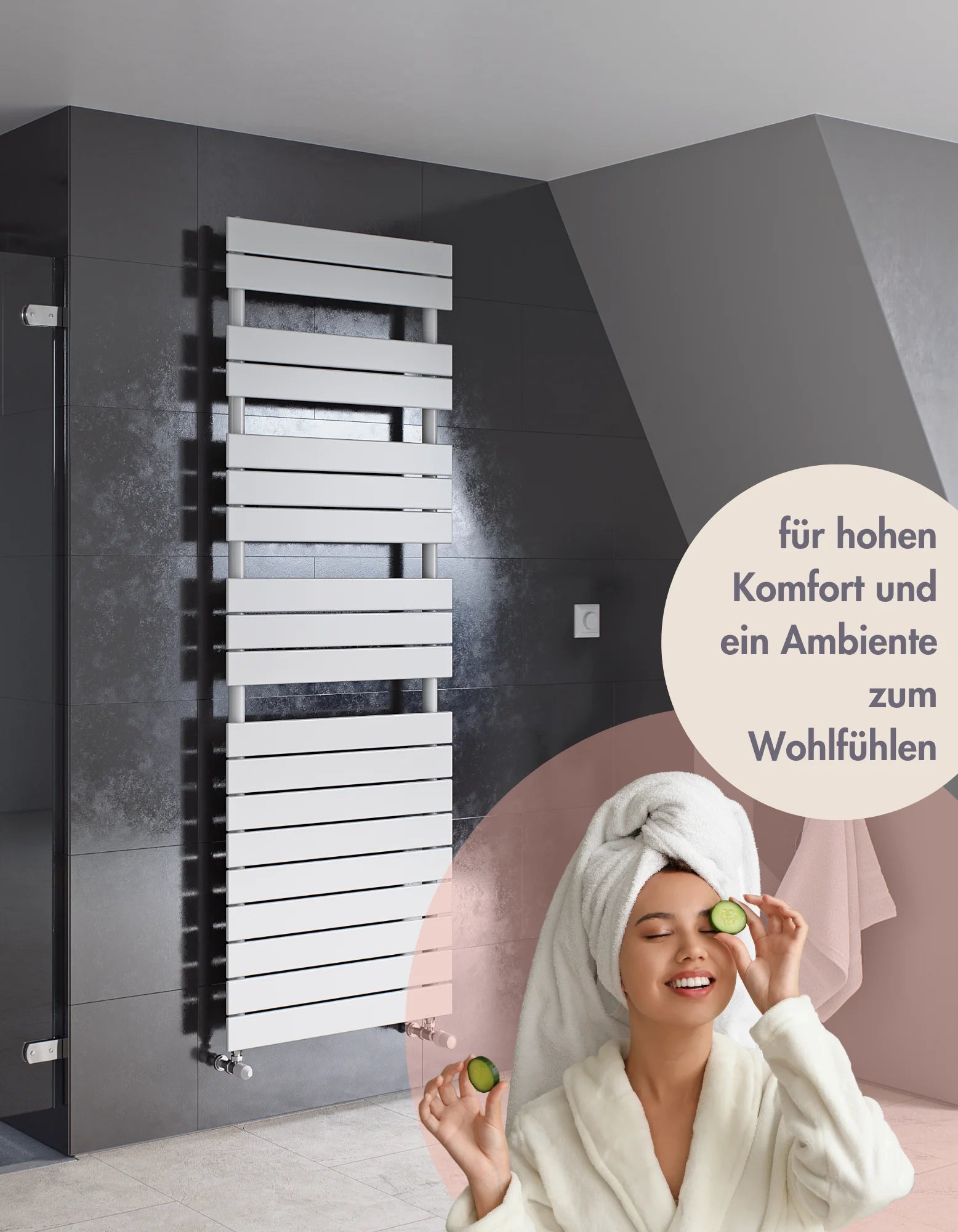 Badheizkörper EcoGlow Standardanschluss