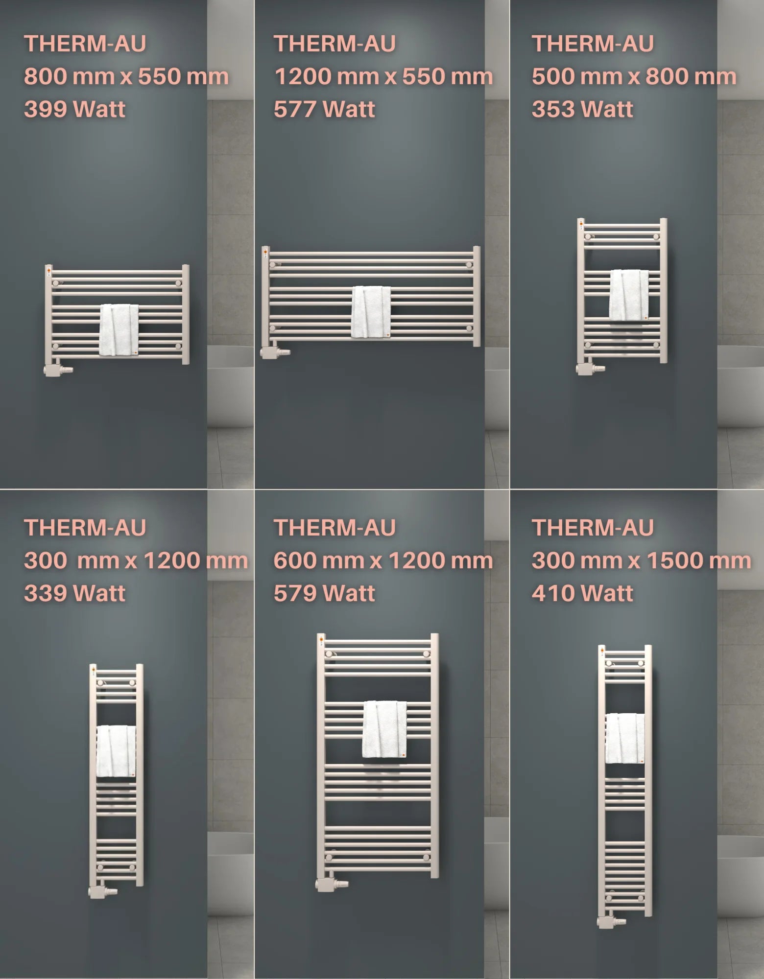 Austauschheizkörper THERM-AU versetzter Mittelanschluss