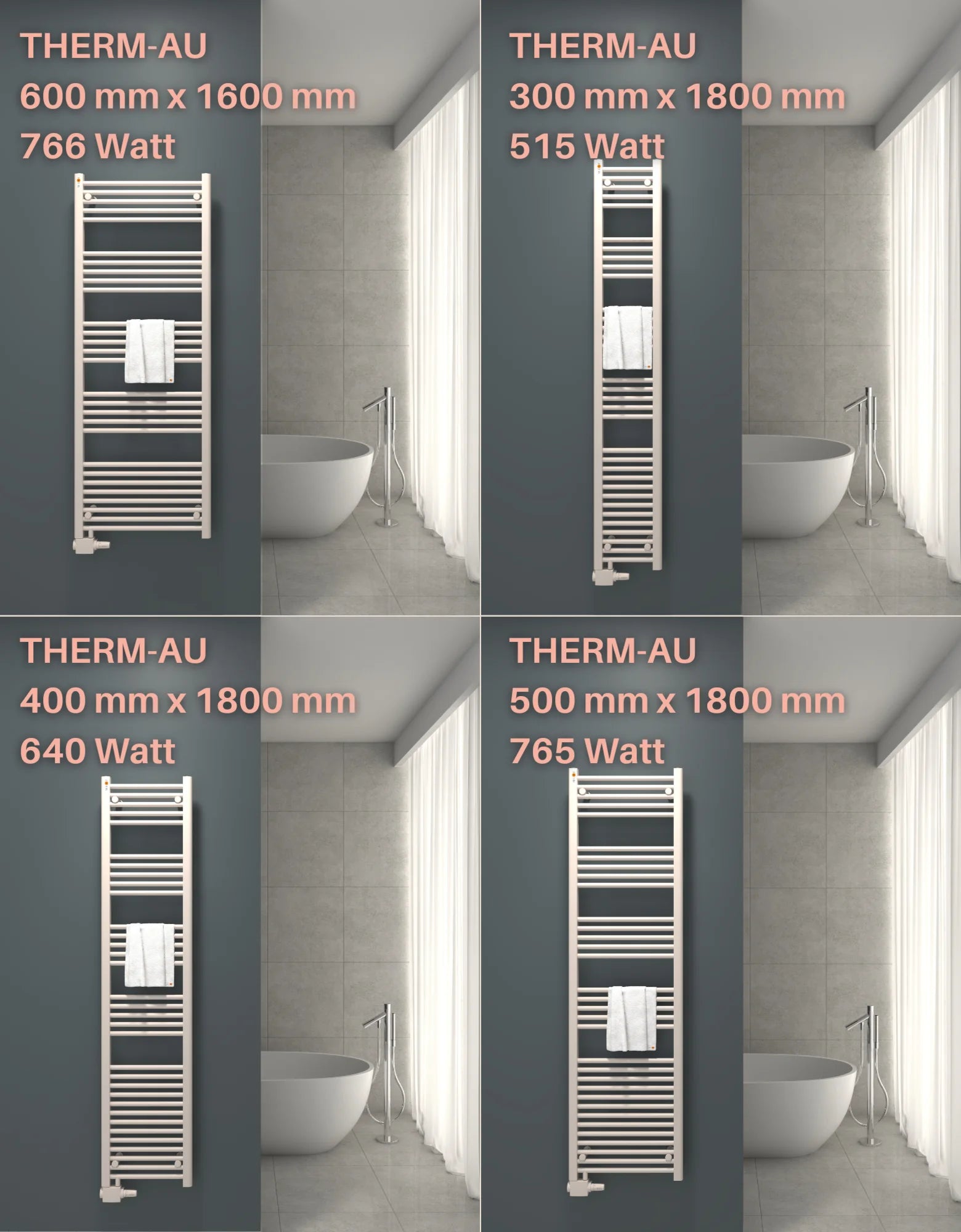 Austauschheizkörper THERM-AU versetzter Mittelanschluss