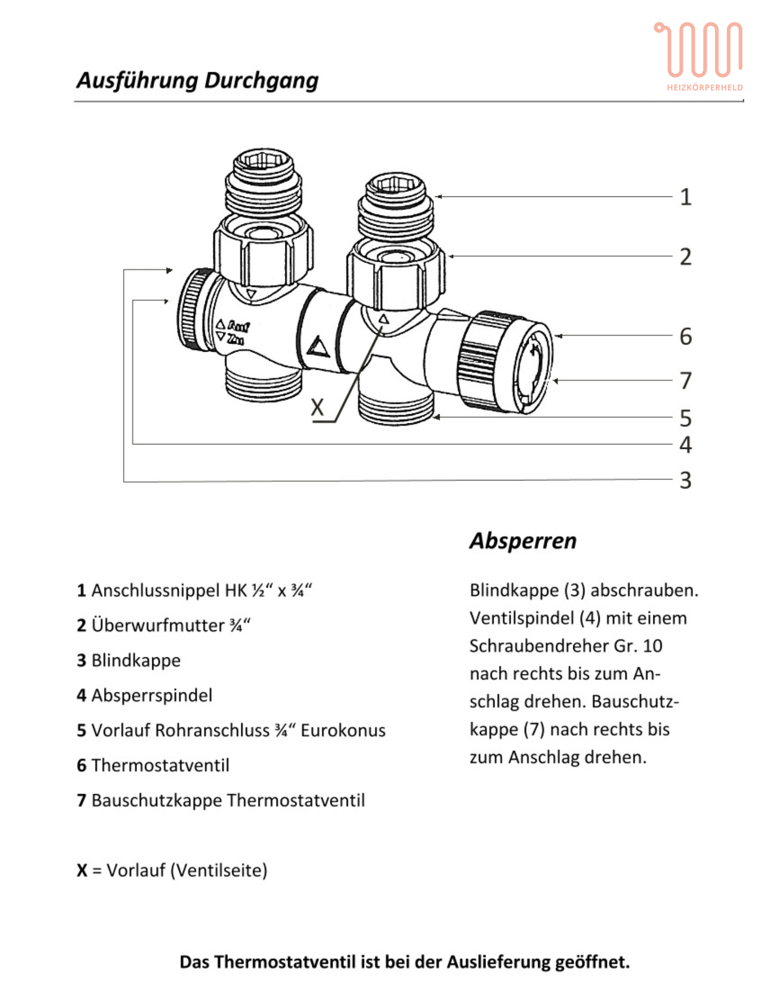 Anschlussgarnitur WarmGuard-SET für Mittelanschluss